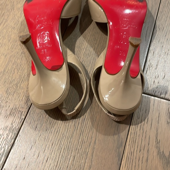 Nude Christian Louboutin Strappy Sandals Size 38 - Picture 5 of 8